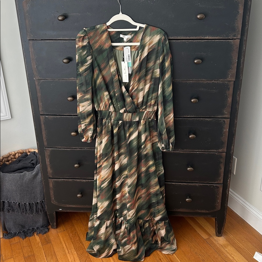 NWT -Multicolor Long Sleeve Maxi Dress